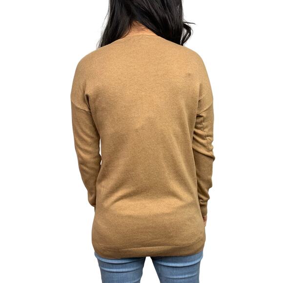 Ann Taylor Factory Tan V-Neck Sweater - Picture 3 of 7